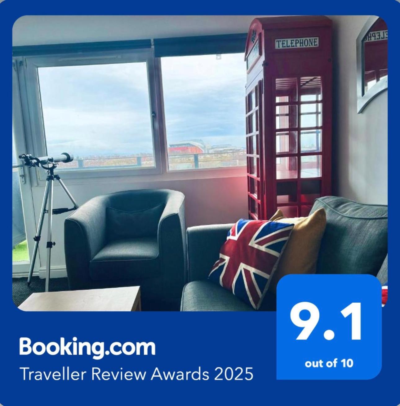 Unique View Of Anfield Stadium - Charming 2 Bedroom Apartment In Liverpool With Parking Екстер'єр фото